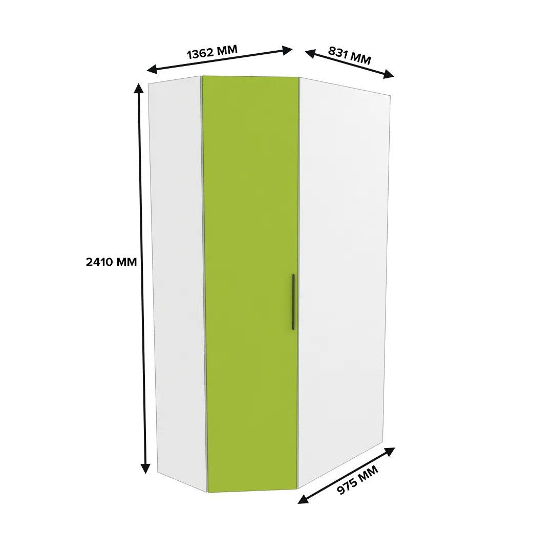 Шкаф угловой с подсветкой L209.44 L/R