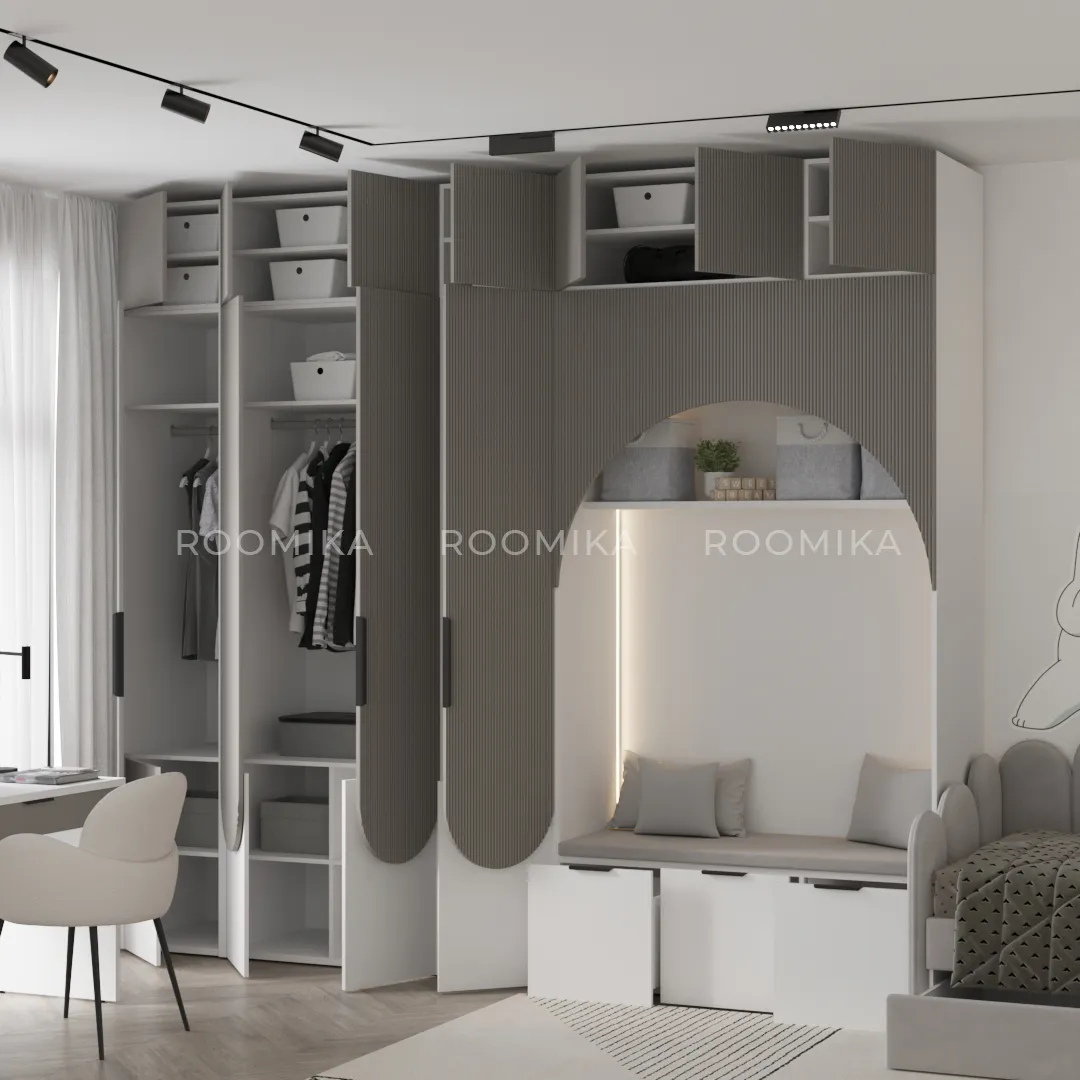 Lazio детская фрезерованные фасады в эмали 91