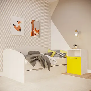 Кровать с выдвижным спальным местом P910, 90x190