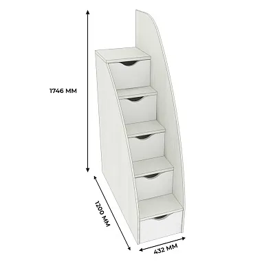 Лестница с ящиками P21  для кроватей P904, P907, P909 L/R