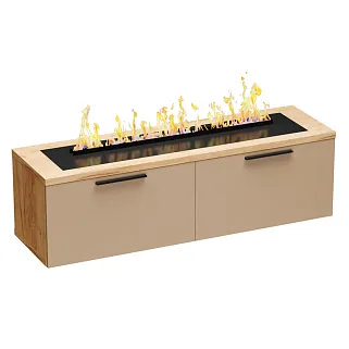 Тумба ТВ напольная с электрокамином L-548.351