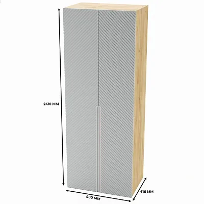 Шкаф 2 дверный, фрезерованные фасады в эмали LE210.60-1