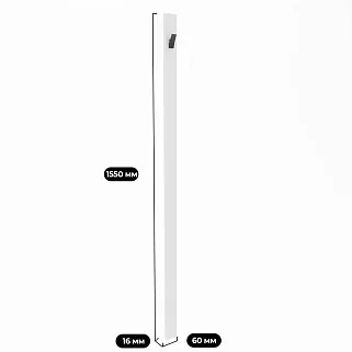 Панель узкая с крючками L-100.1