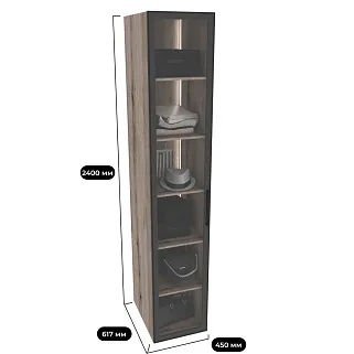 Шкаф для спальни с полками с подсветкой R220.60-4.1