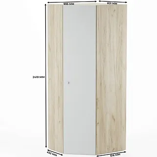 Шкаф угловой разносторонний L218 L/R