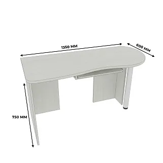 Стол письменный с полкой под клавиатуру P713 L/R