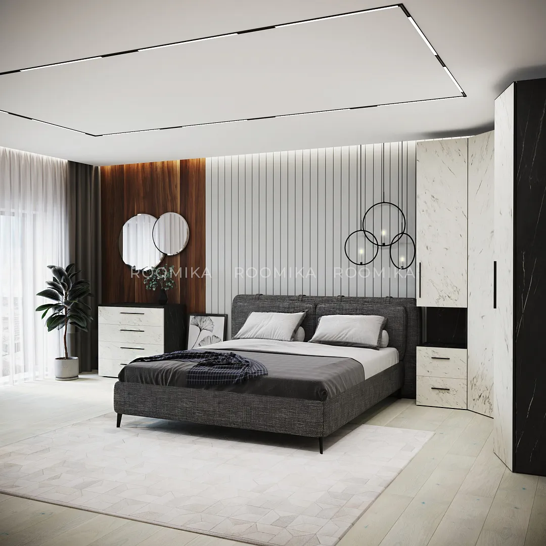 Кровать двуспальная мягкая STANLEY, 180x200