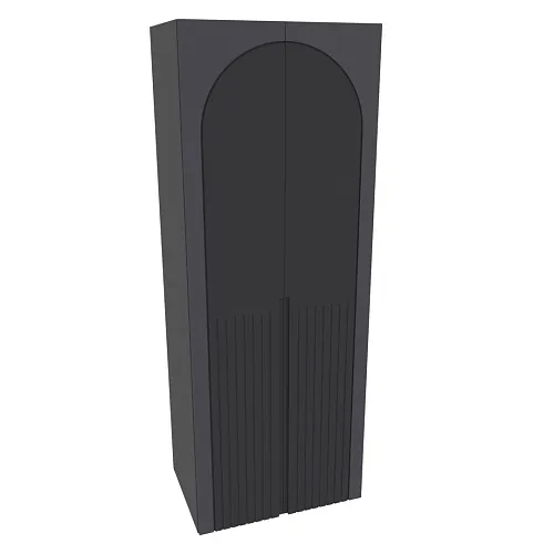 Шкаф 2 дверный, фрезерованные фасады в эмали LE210.60-2