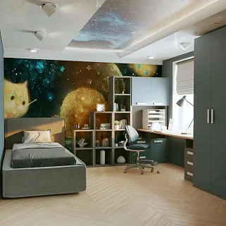 Cтеллаж сквозной книжный на 2 ниши E802