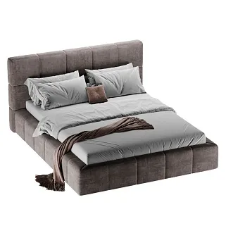 Кровать двуспальная мягкая QUADRO-soft  с подъемным механизмом, 160x200