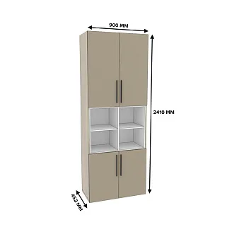 Шкаф книжный с нишей L216