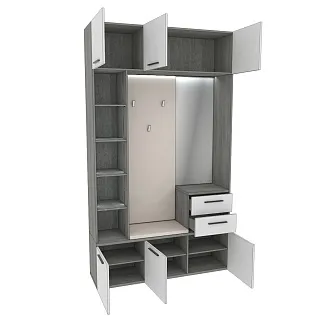 Секция с вешалкой и стеллажом с подсветкой LG416