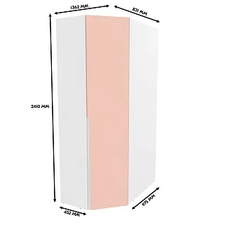Шкаф угловой, фасады в эмали LE209.44 L/R