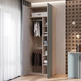 Шкаф 2 дверный, фасады в эмали LE-210.44-4