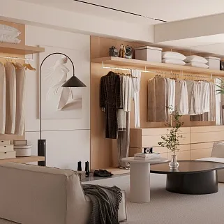 Гардеробная открытая №4