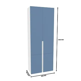 Шкаф книжный, фасады в эмали LE214