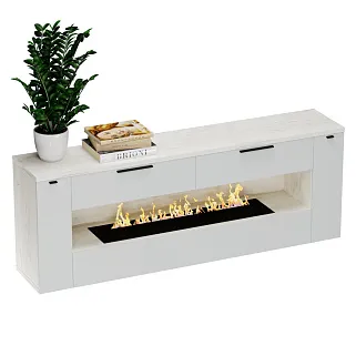 Тумба ТВ напольная с электрокамином L551.350