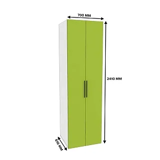 Шкаф двухдверный со штангой L243.60