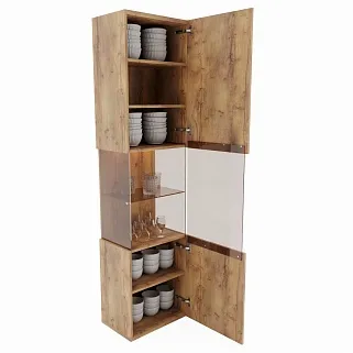 Шкаф напольный с подсветкой L225 L/R