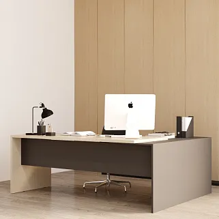 Офис со столами на металлических опорах №2