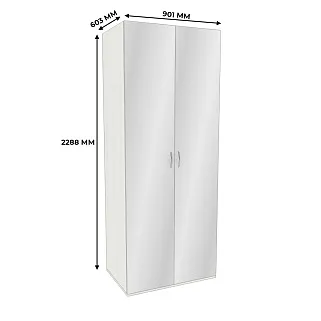 Шкаф 2 дверный с зеркалом P210Z