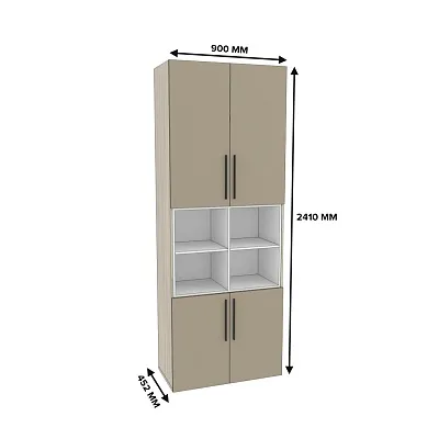 Шкаф книжный с нишей L216