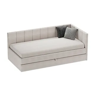 Кровать со вторым выдвижным спальным местом LINE М2