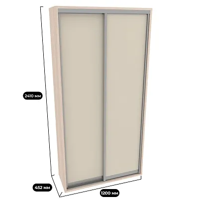 Шкаф-купе ХG120.45-3, профиль INTEGRO, фасад МДФ