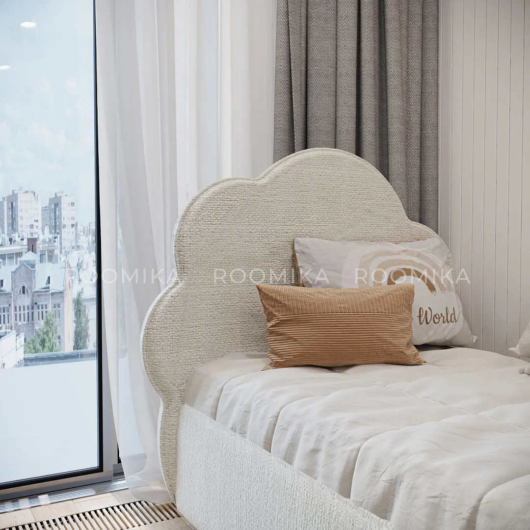 Кровать односпальная мягкая CLOUD  с подъемным механизмом, 90x190