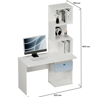 Рабочий стол со встроенным стеллажом HOF420