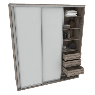 Шкаф-купе ХG210.60-3, профиль INTEGRO, фасад МДФ