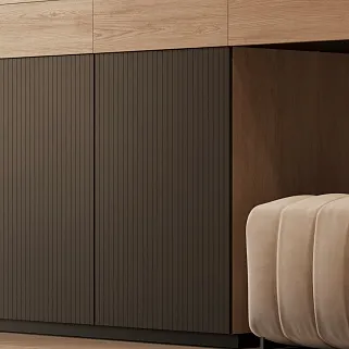 Прихожая в графитовых тонах №4