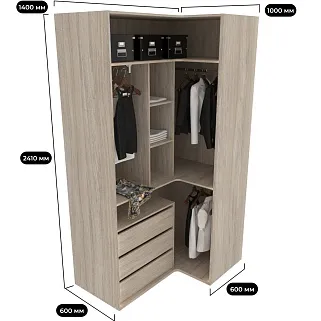 Шкаф угловой M208.60-1 L/R