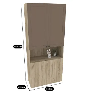 Шкаф для одежды с фальш панелью А212.1