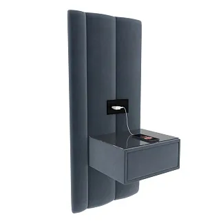 Тумба прикроватная с мягкой панелью Hilton