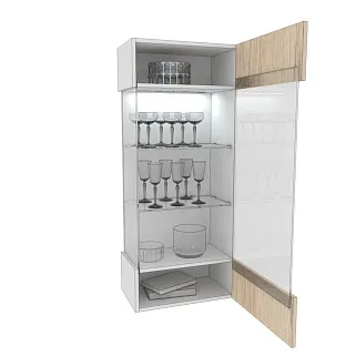 Шкаф навесной с подсветкой L360 L/R