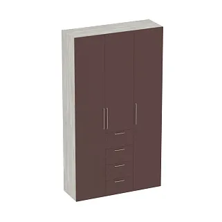 Шкаф трехдверный с ящиками узкий LG203.44