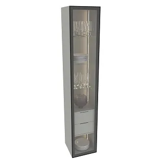 Шкаф со встроенными ящиками с подсветкой R221.1