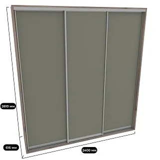 Шкаф-купе ХG246.60-2, профиль INTEGRO, фасад МДФ