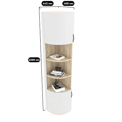 Шкаф завершающий узкий  с нишей P233.2 L/R