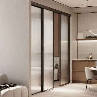 Межкомнатная перегородка для спальни, стекло Эстриадо GRACE 4