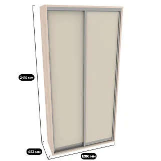 Шкаф-купе ХG120.45-3, профиль INTEGRO, фасад МДФ
