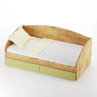Кровать односпальная с ящиками P902N, 90x190