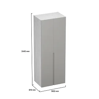 Шкаф 2 дверный, фасады в эмали LE-210.60-1