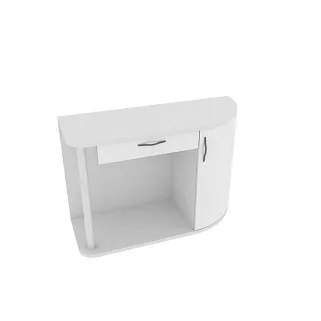 Туалетный столик с радиусным фасадом P700.51 L/R