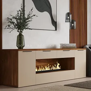 Тумба ТВ напольная с электрокамином L550.450