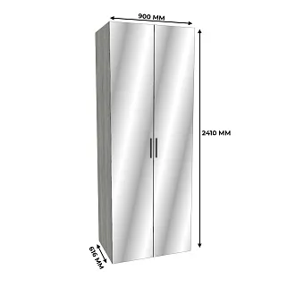 Шкаф двустворчатый с зеркалом LG-210.60-2Z