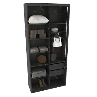 Шкаф-купе ХG126.45-3, профиль INTEGRO, стекло Estriado бесцветное, с подсветкой