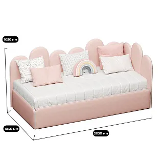 Мягкая кровать-диван CYPROS с подъемным механизмом, 90x190