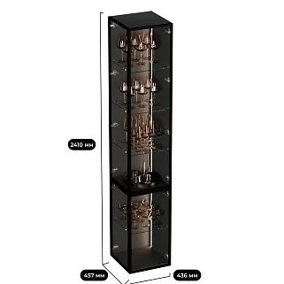 Шкаф завершающий для посуды с подсветкой LF270